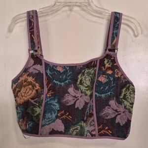 Floral Tapestry Crop Top